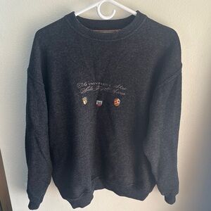 Dark Gray University Crewneck Sweater
